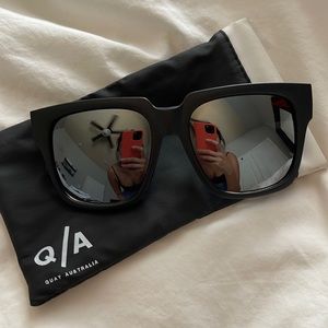 Quay Australia large mirrored sunglasses